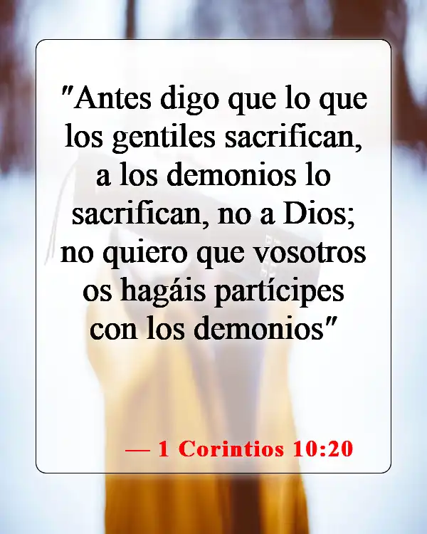 Versículos bíblicos sobre demonios (1 Corintios 10:20)