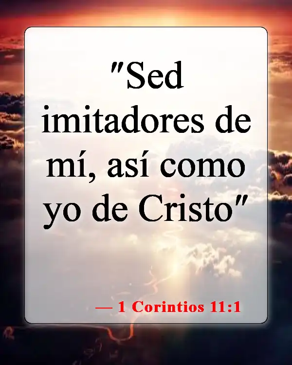 Versículos de la Biblia sobre cómo educar a tus hijos (1 Corintios 11:1)