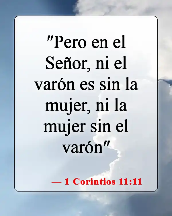Versículos de la Biblia sobre el esposo y la esposa (1 Corintios 11:11)