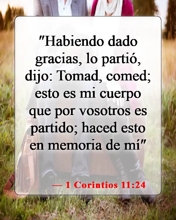 Versículos de la Biblia sobre la cobertura de la cabeza (1 Corintios 11:24)