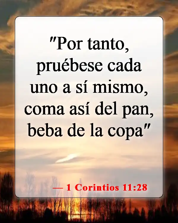 Versículos de la Biblia sobre la cobertura de la cabeza (1 Corintios 11:28)