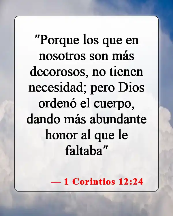 Versículos bíblicos sobre el Cuerpo de Cristo (1 Corintios 12:24)