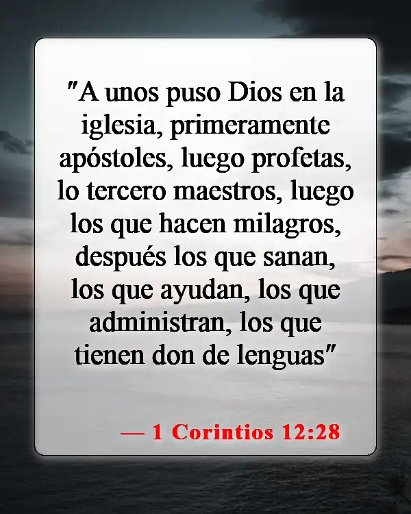 Versículos de la Biblia sobre los talentos dados por Dios (1 Corintios 12:28)