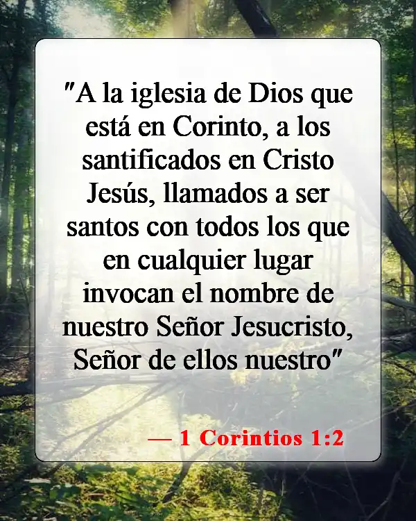 Versículos de la Biblia sobre el llamado de Dios (1 Corintios 1:2)