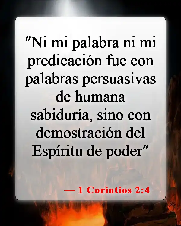 Versículos de la Biblia sobre los dones del Espíritu Santo (1 Corintios 2:4)