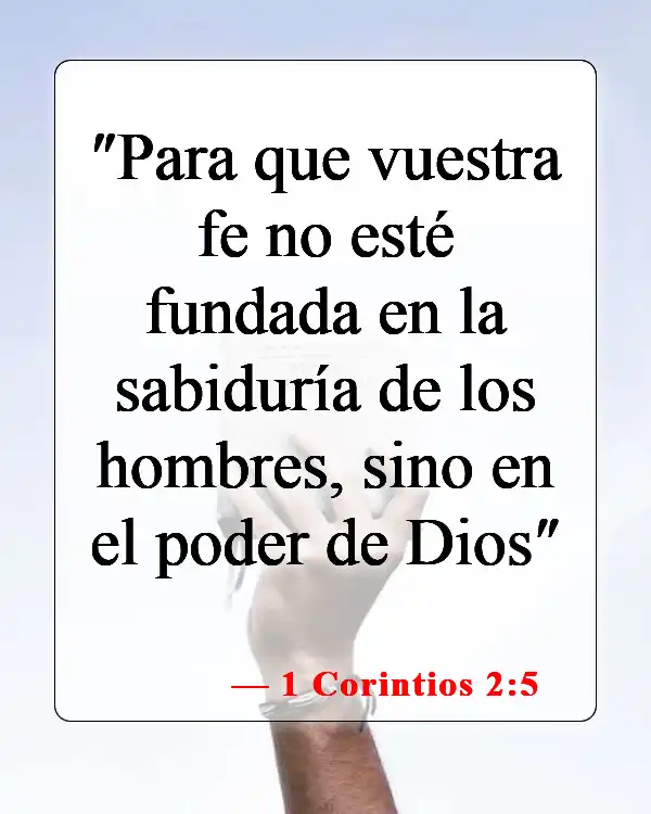 Versículos bíblicos sobre creer en uno mismo (1 Corintios 2:5)