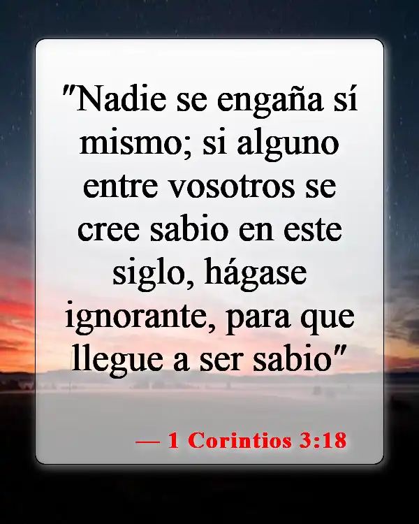 Versículos de la Biblia sobre llamar a alguien necio (1 Corintios 3:18)
