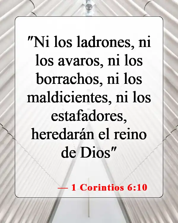 Versículos de la Biblia sobre dar falso testimonio (1 Corintios 6:10)
