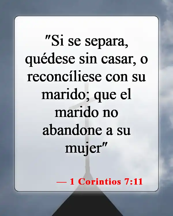 Versículos de la Biblia sobre el adulterio (1 Corintios 7:11)