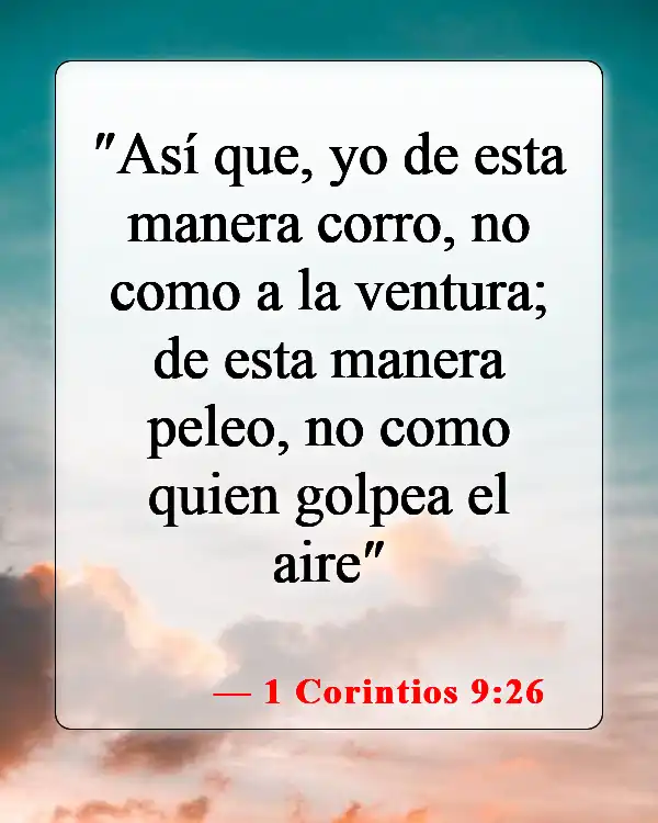 Versículos bíblicos sobre recompensas terrenales (1 Corintios 9:26)