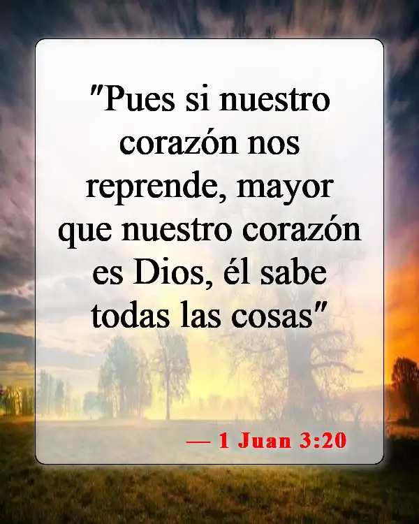 Versículos de la Biblia sobre el amor entre hermanos y hermanas (1 Juan 3:20)