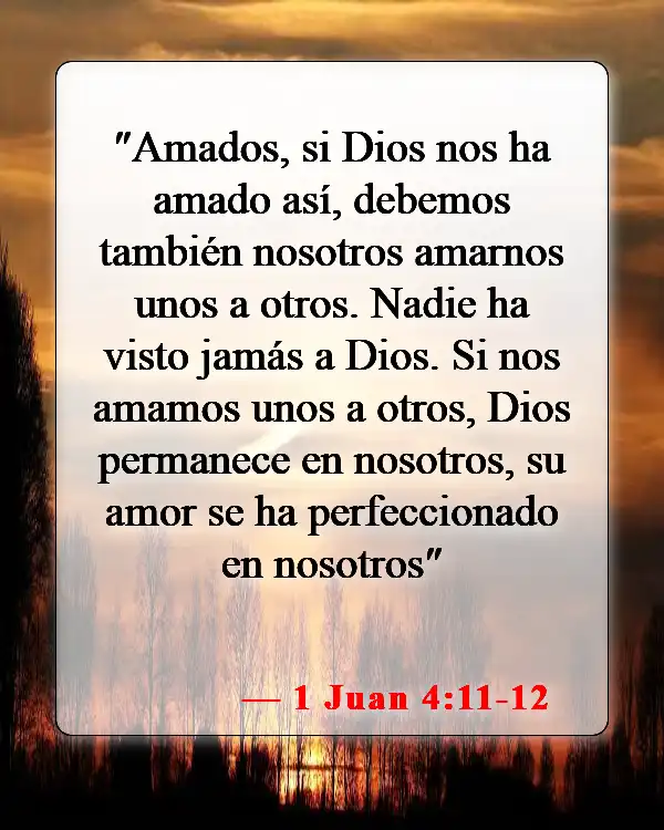 Versículos bíblicos sobre la comunión cristiana (1 Juan 4:11-12)
