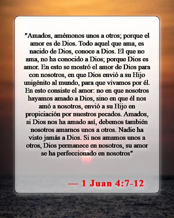 Versículos de la Biblia sobre el compromiso antes del matrimonio (1 Juan 4:7-12)