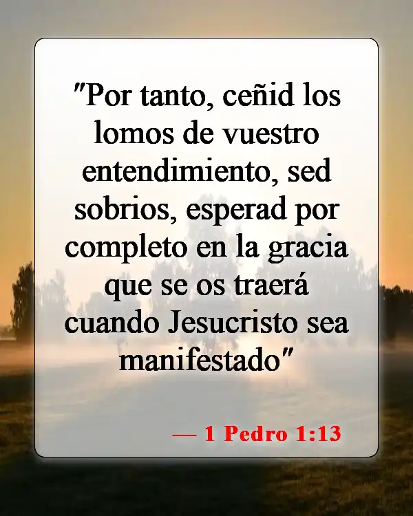 Versículos bíblicos sobre la venida de Jesucristo (1 Pedro 1:13)