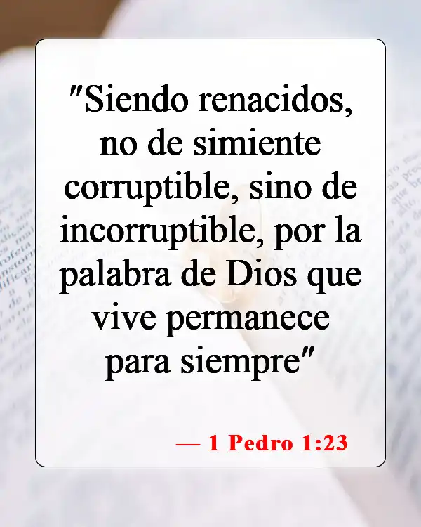Versículos bíblicos sobre aceptar a Cristo (1 Pedro 1:23)