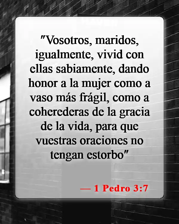 Versículos bíblicos sobre el cuidado de tu familia (1 Pedro 3:7)