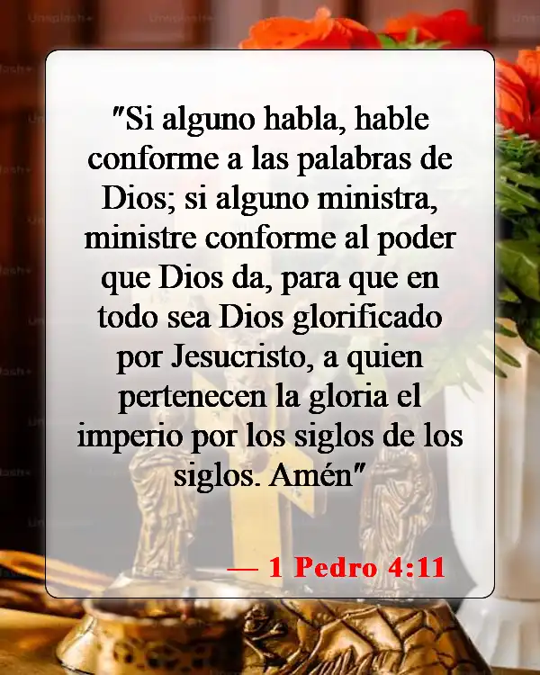 Versículos bíblicos sobre honrar a Dios (1 Pedro 4:11)