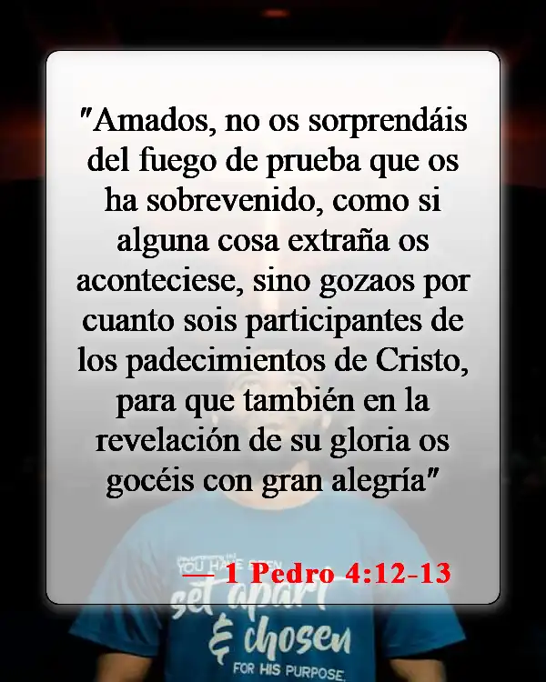 Versículos de la Biblia sobre la mala suerte (1 Pedro 4:12-13)
