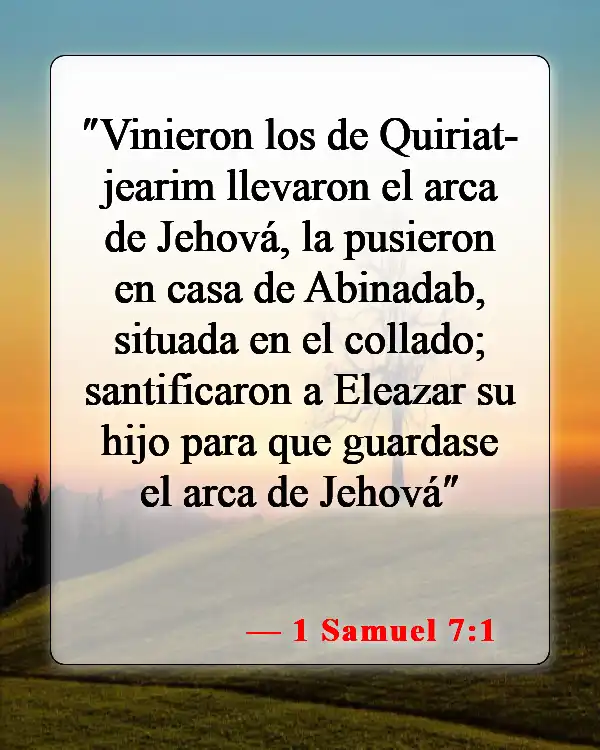 Versículos de la Biblia sobre el Arca de la Alianza (1 Samuel 7:1)