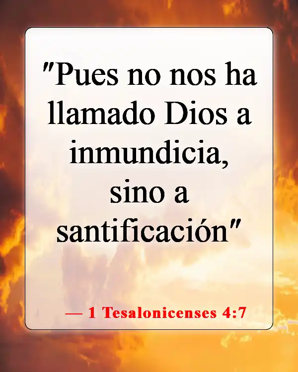 Versículos de la Biblia sobre el adulterio (1 Tesalonicenses 4:7)