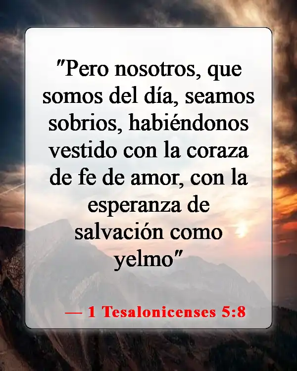 Versículos bíblicos sobre el yelmo de la salvación (1 Tesalonicenses 5:8)