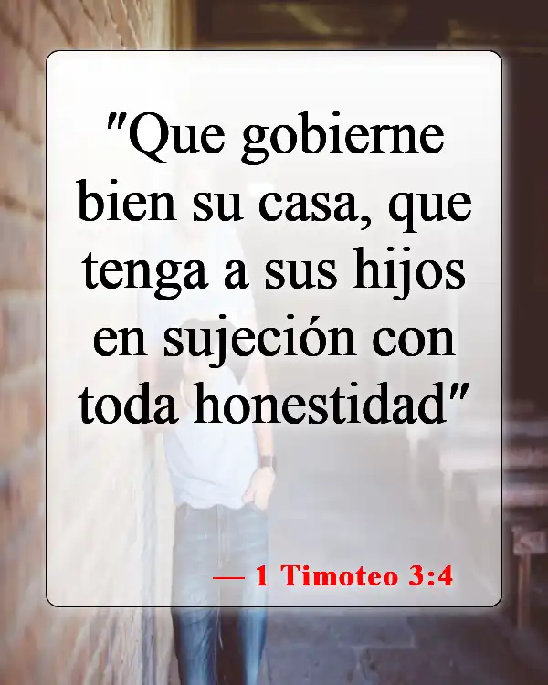Versículos bíblicos sobre el abuso infantil (1 Timoteo 3:4)