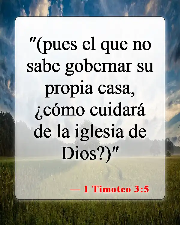 Versículos de la Biblia sobre falsos cristianos (1 Timoteo 3:5)