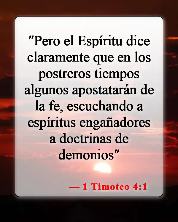Versículos de la Biblia sobre falsos cristianos (1 Timoteo 4:1)