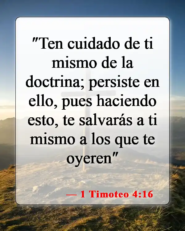 Versículos bíblicos sobre abstenerse de las drogas (1 Timoteo 4:16)