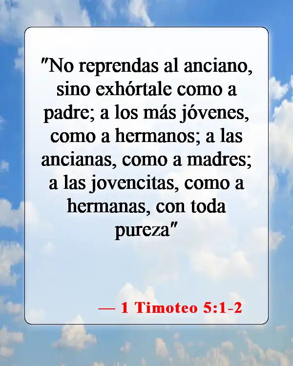 Versículos de la Biblia sobre la novia (1 Timoteo 5:1-2)
