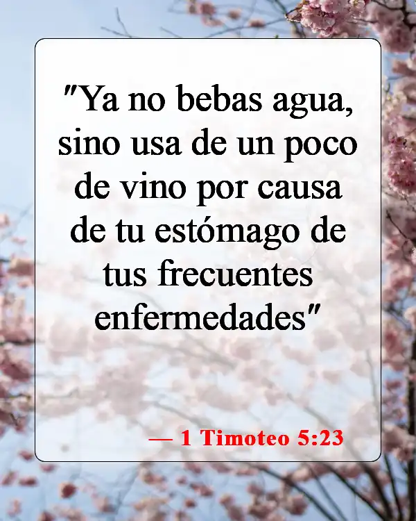 Versículos bíblicos sobre abstenerse de las drogas (1 Timoteo 5:23)
