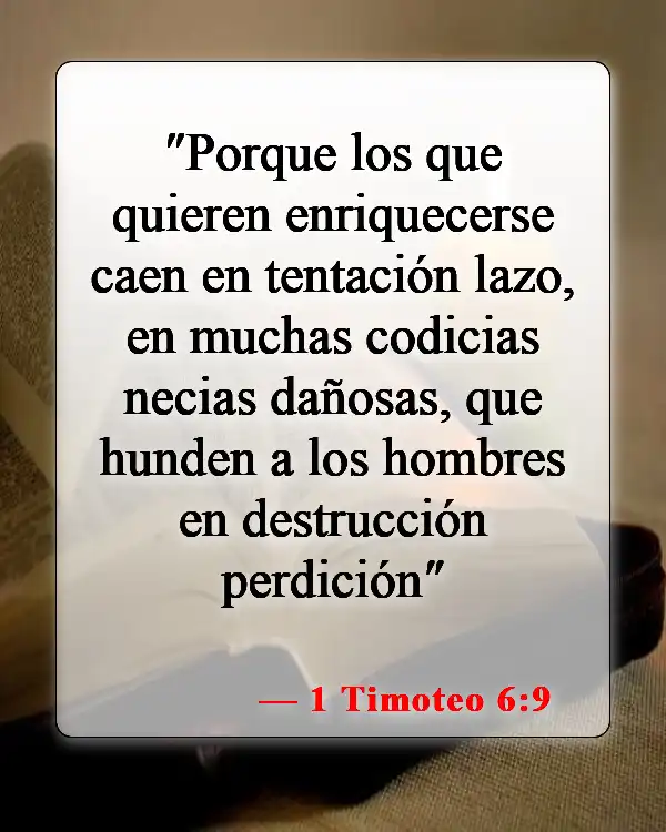 Versículos de la Biblia sobre las personas malas (1 Timoteo 6:9)
