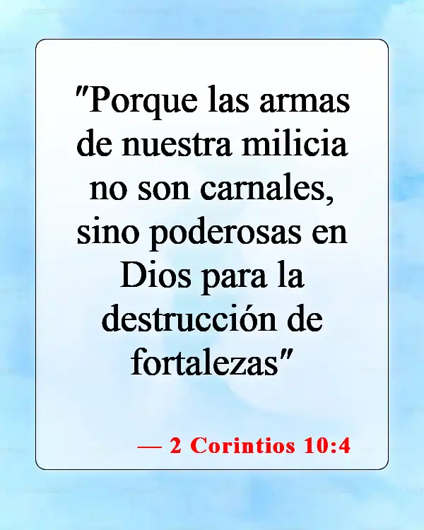 Versículos bíblicos sobre el yelmo de la salvación (2 Corintios 10:4)