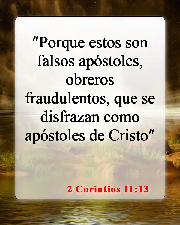 Versículos de la Biblia sobre falsos cristianos (2 Corintios 11:13)