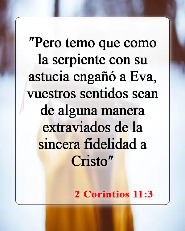 Versículos de la Biblia sobre las malas influencias (2 Corintios 11:3)