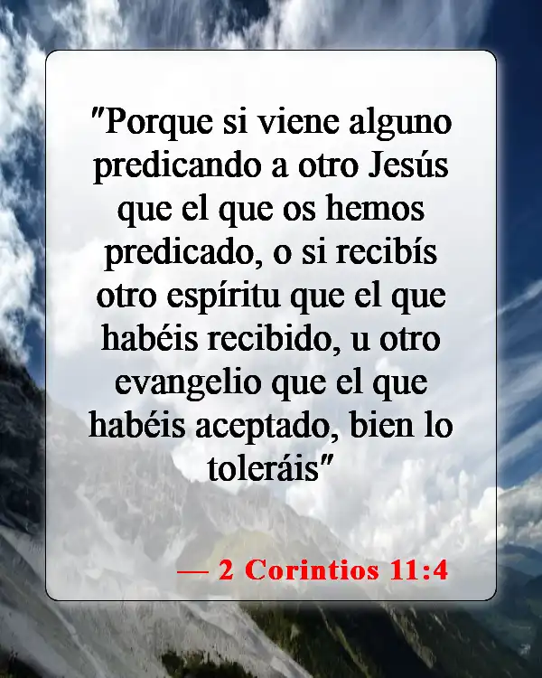 Versículos de la Biblia sobre la religión falsa (2 Corintios 11:4)