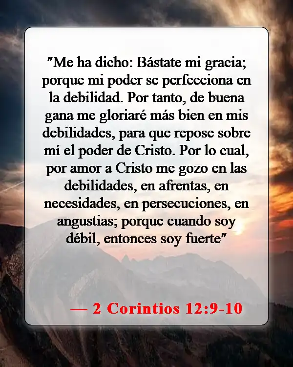 Versículos de la Biblia sobre la mala suerte (2 Corintios 12:9-10)