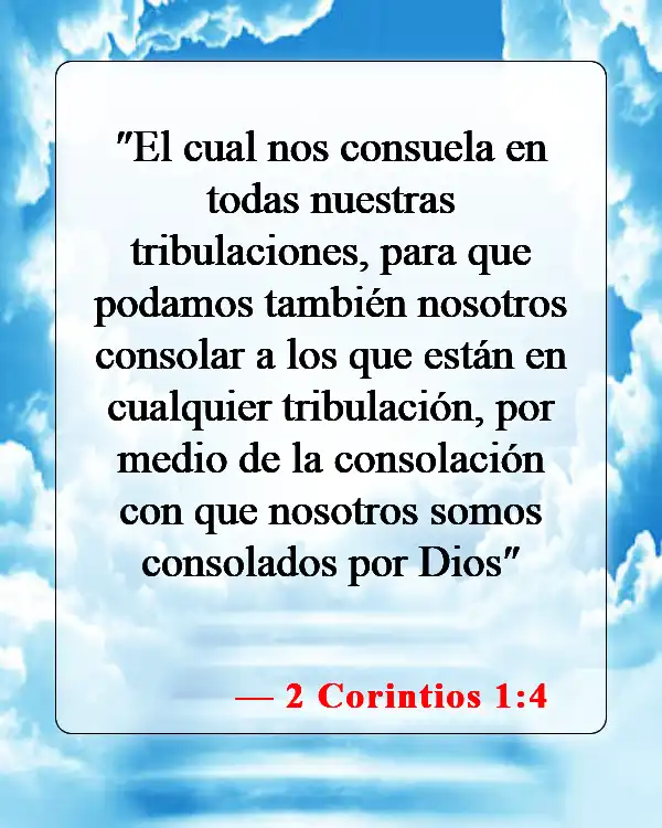 Versículos de la Biblia sobre llevar las cargas de los demás (2 Corintios 1:4)