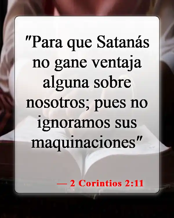 Versículos de la Biblia sobre las malas influencias (2 Corintios 2:11)