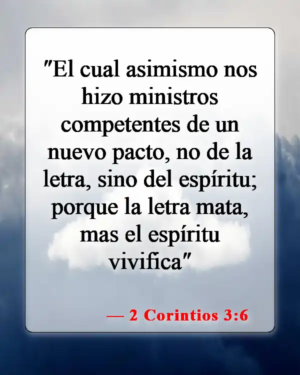Versículos bíblicos sobre el bautismo del Espíritu Santo (2 Corintios 3:6)