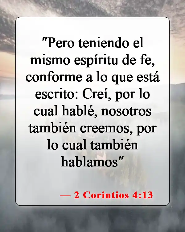 Versículos de la Biblia sobre la fe (2 Corintios 4:13)