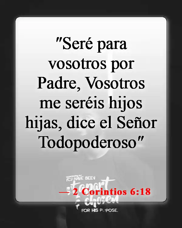 Versículos de la Biblia sobre los hijos de Dios (2 Corintios 6:18)