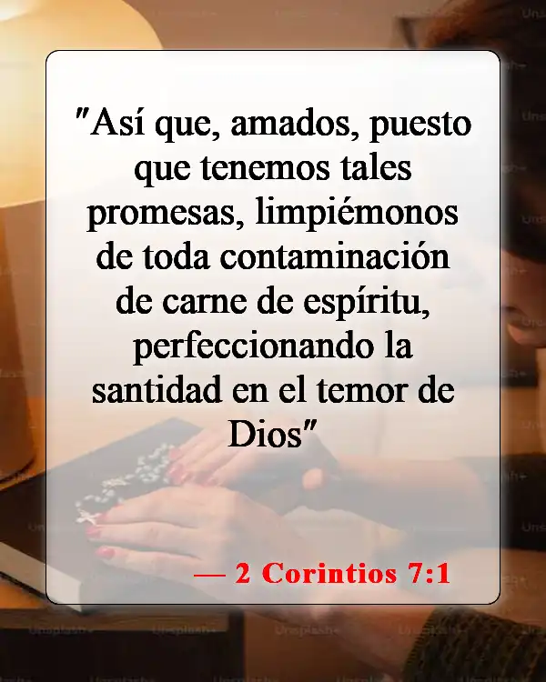 Versículos de la Biblia sobre el cuidado de tu cuerpo (2 Corintios 7:1)
