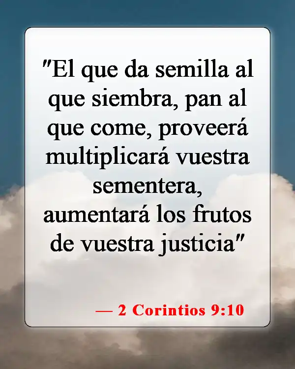 Versículos bíblicos sobre la abundancia (2 Corintios 9:10)