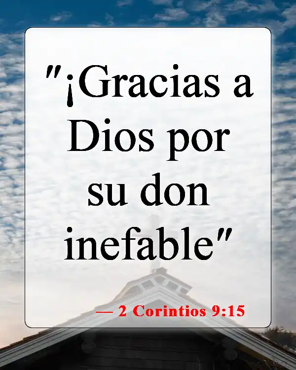 Versículos bíblicos sobre los dones de Dios (2 Corintios 9:15)
