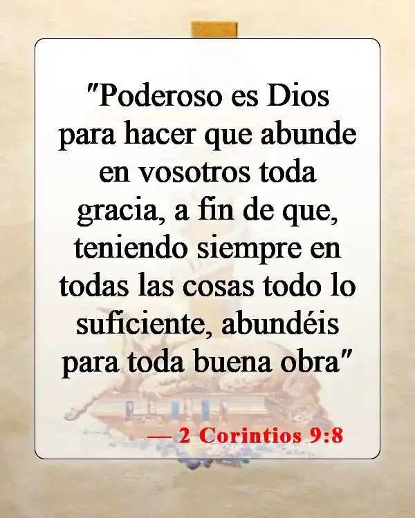 Versículos bíblicos sobre elegir una carrera (2 Corintios 9:8)