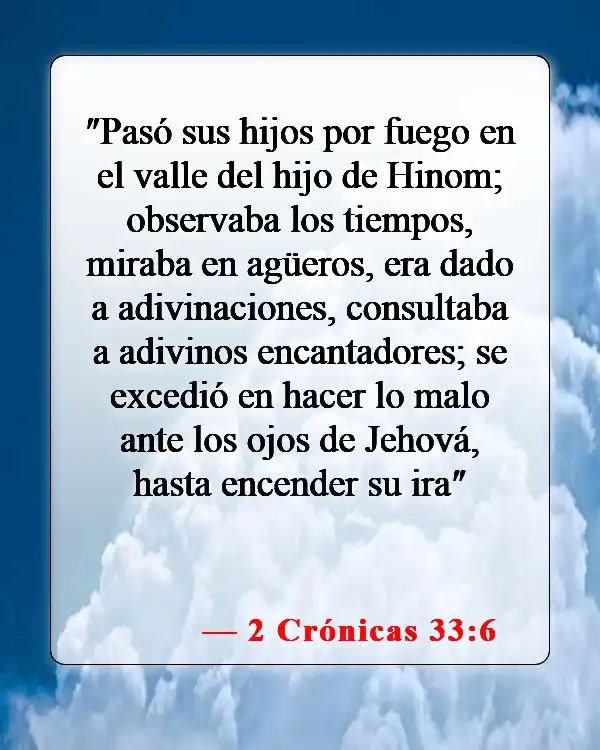 Versículos de la Biblia sobre la magia negra (2 Crónicas 33:6)