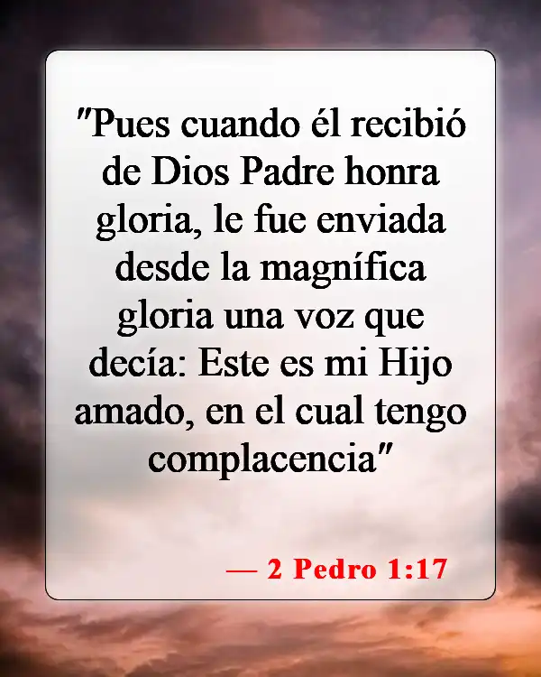 Versículos de la Biblia sobre la Gloria de Dios (2 Pedro 1:17)
