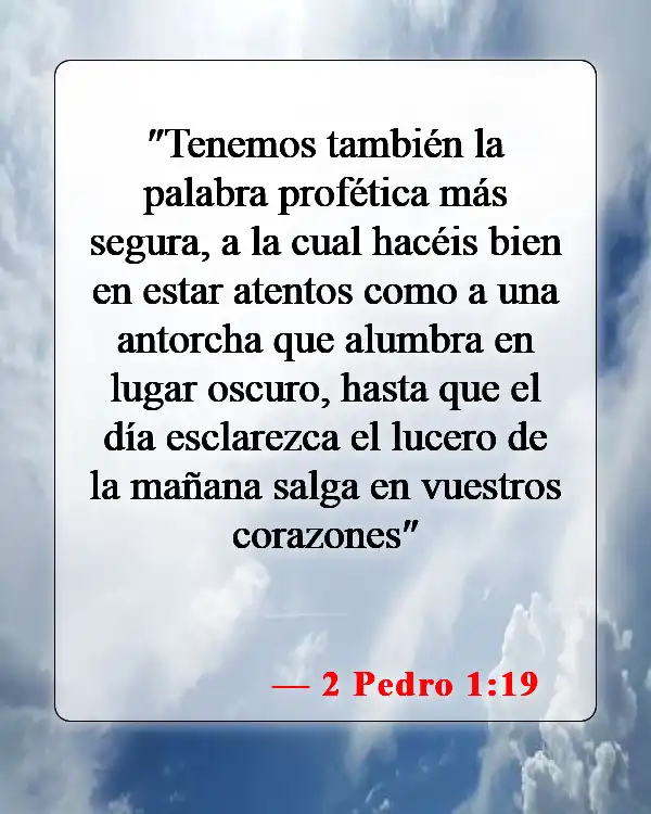 Versículos de la Biblia sobre aplicar la Biblia (2 Pedro 1:19)