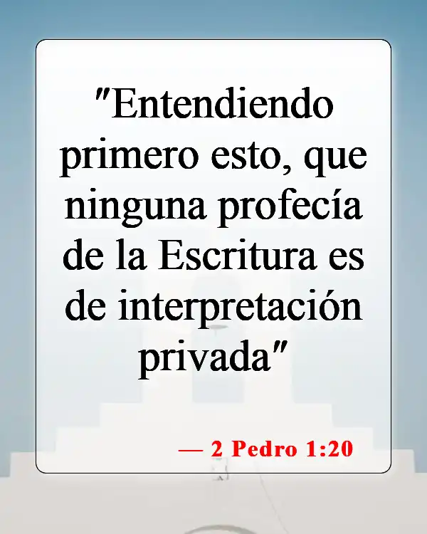 Versículos de la Biblia sobre falsos profetas (2 Pedro 1:20)